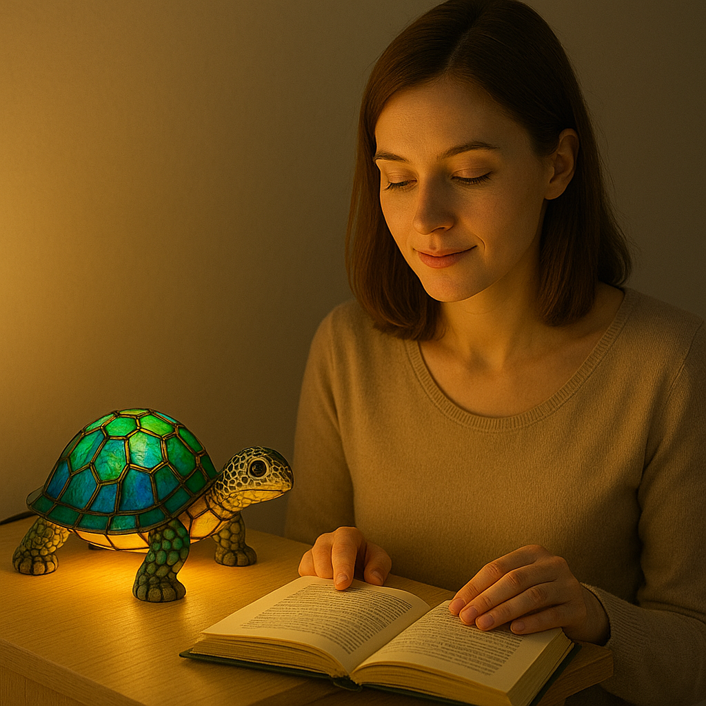 Light-up turtle lamp