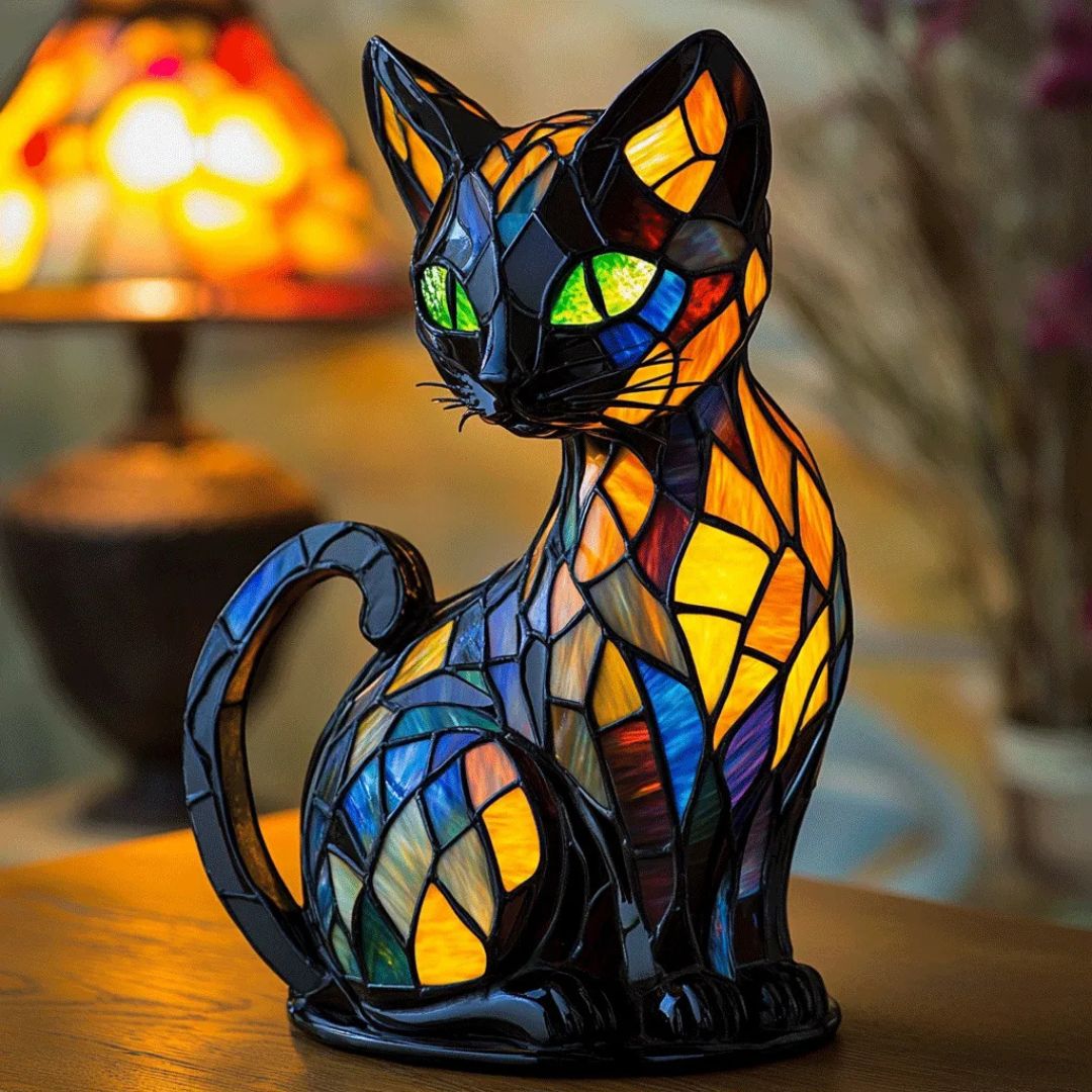 Light-up cat lamp