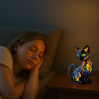 Light-up cat lamp