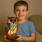 Light-up owl lamp