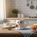 Pumpkin Ghost Mug - Cute Ghost with Pumpkin - Perfect for Halloween
