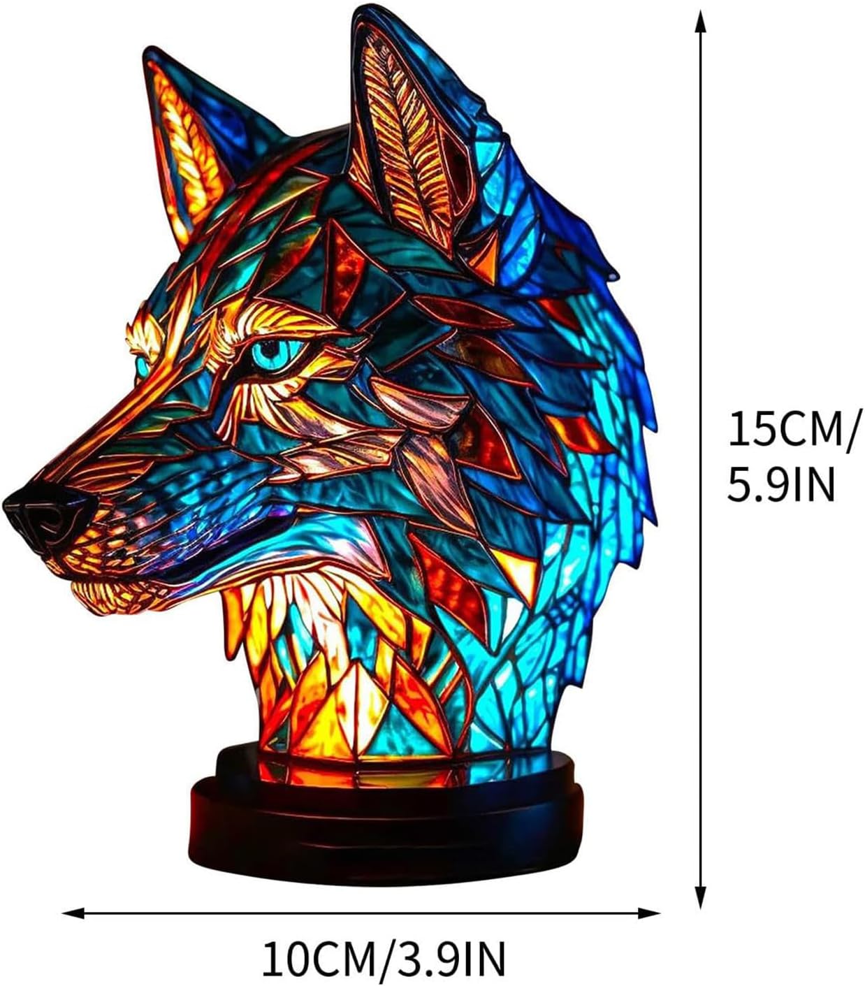 Luminous Wolf Lamp