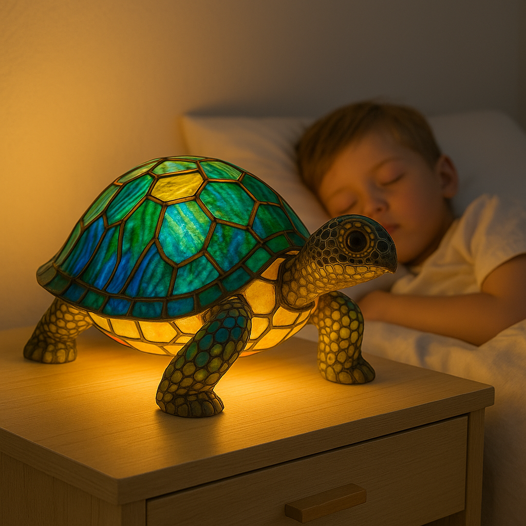 Light-up turtle lamp