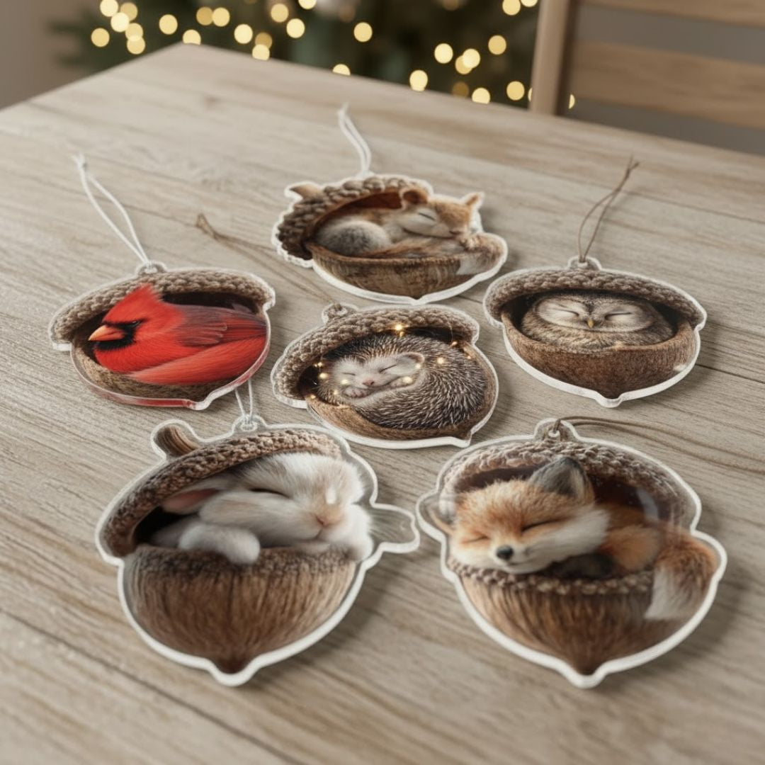 Acorn Dreams – Sleeping Forest Friends for Hanging