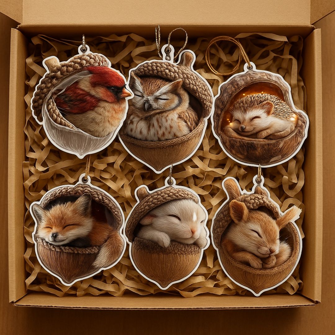 Acorn Dreams – Sleeping Forest Friends for Hanging