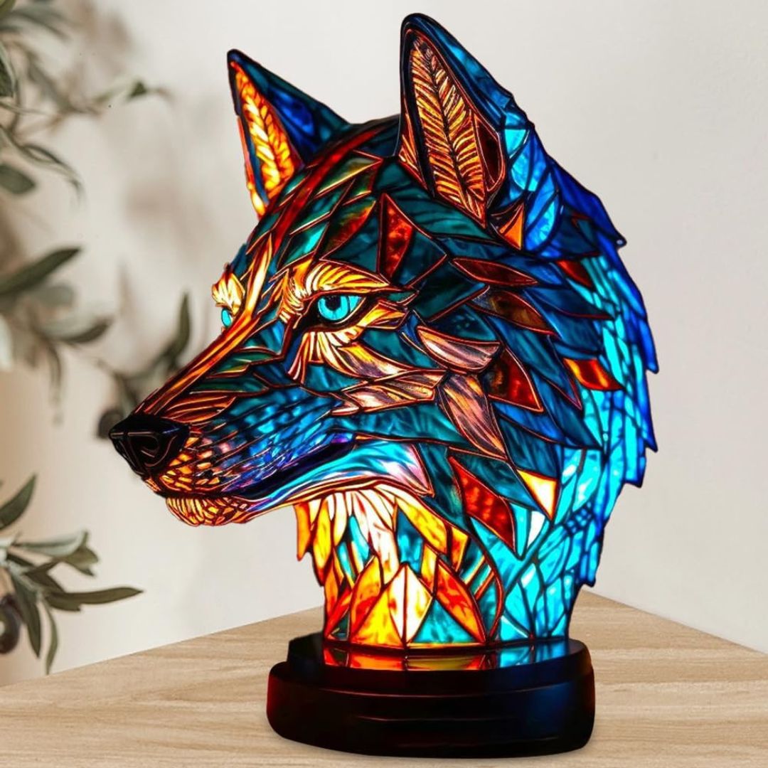 Luminous Wolf Lamp