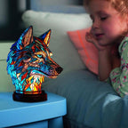 Luminous Wolf Lamp
