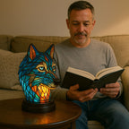 Luminous Wolf Lamp