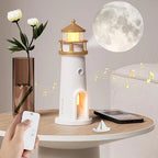 Magic lighthouse lamp with moonlight projection