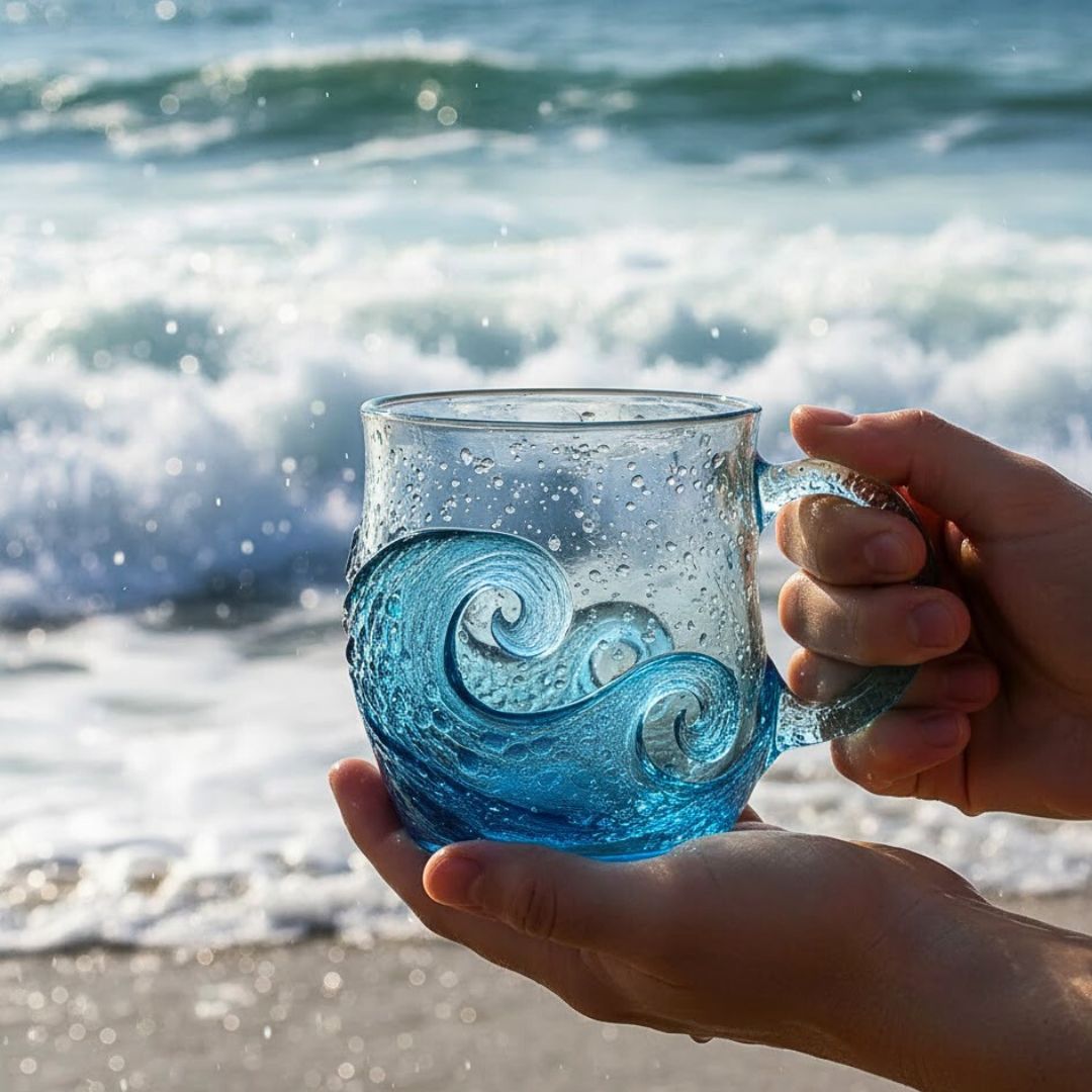 Sound of the Sea – Glass with wave structure