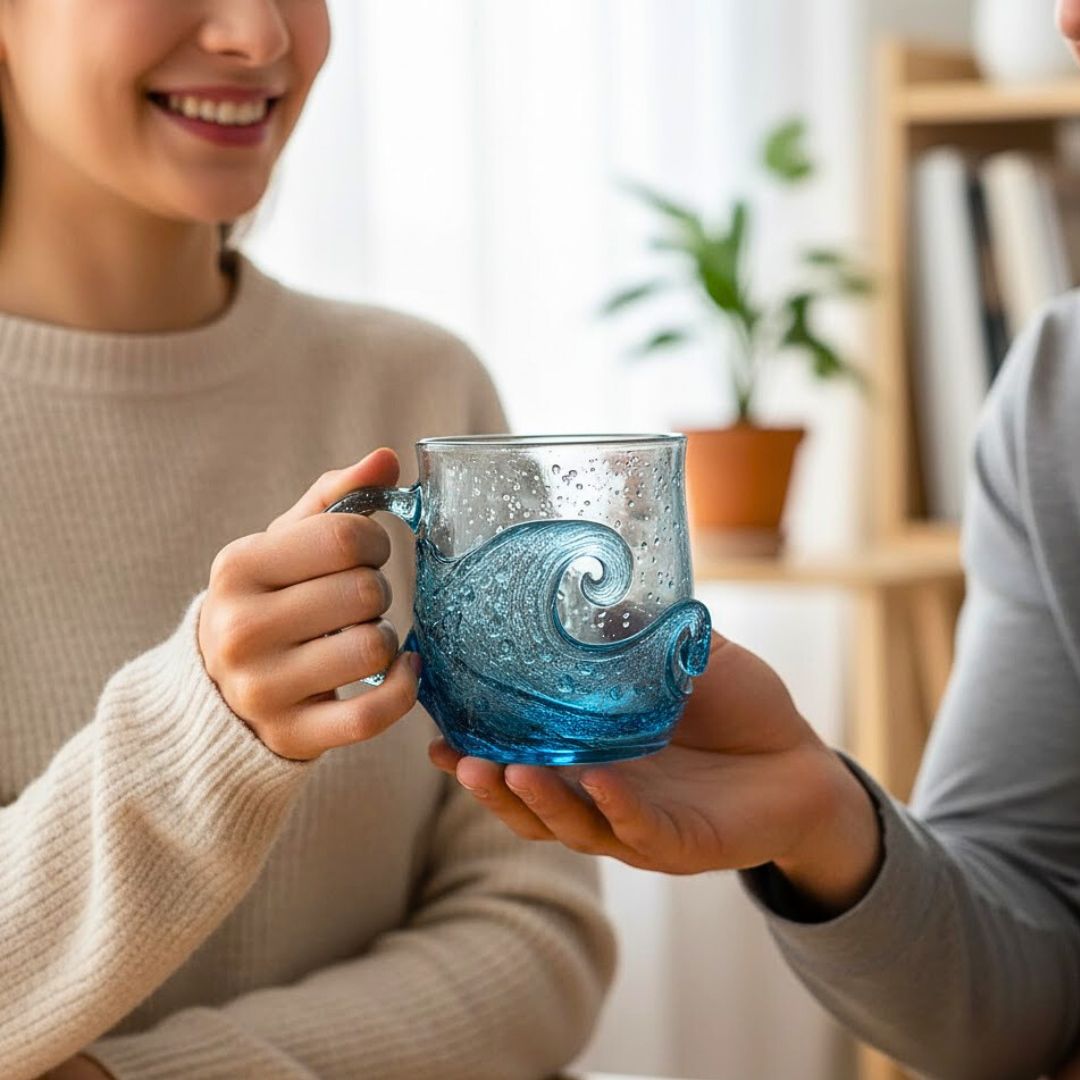 Sound of the Sea – Glass with wave structure