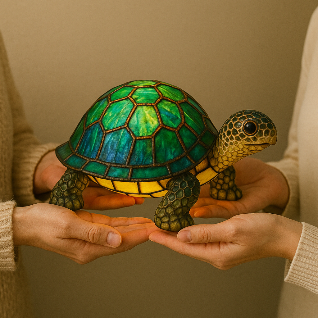 Light-up turtle lamp
