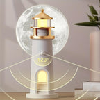 Magic lighthouse lamp with moonlight projection